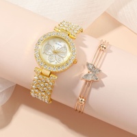 Nouvel ensemble de montres décontractées en alliage à quartz pour femme, motif papillon, 5 pièces/ensemble, idéal pour la Saint-Valentin, la fête des Mères et Noël 2026