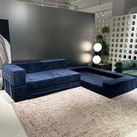 Sofá Cama Modular Seccional Plegable - Muebles Modernos de Lujo para Sala de Estar, Tapizados en Tela Ecológica, para Apartamentos y Villas