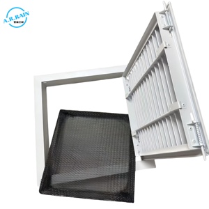 ตะแกรงอากาศย้อนกลับแบบปรับได้พร้อมแผงประตูแบบมีบานพับและมุ้งกันแมลง - Product Image 1