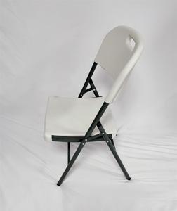 Nhựa trắng gấp ghế cho các sự kiện HDPE trọng lượng công suất <span class=keywords><strong>Stackable</strong></span> có thể gập lại xách tay cuộc họp Đảng nhiệm vụ nặng nề gấp ghế - Product Image 3