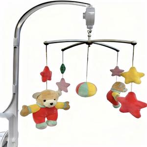 موبايل سرير الأطفال الدوار مع دمى الدببة والنجوم، هدية للأطفال الرضع مناسبة للسرير وعربة الأطفال - Product Image 1