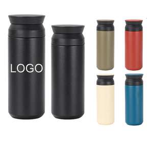 350ml & 480ml Custom Logo 304 Stainless Steel <b>Mini</b> Pocket Vacuum Insulated Water <b>Bottle</b> - Product Image 1
