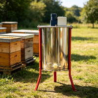 Extracteur de miel électrique Dadant à trois cadres en acier inoxydable épaissi, centrifugeuse séparatrice de miel pour apiculture
