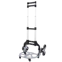 Chariot pliant télescopique en aluminium pour monter les escaliers