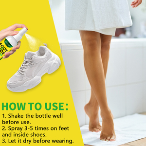 Deoeorizer per piedi e scarpe con Formula sicura freschezza di lunga durata Non appiccicosa per mantenere i piedi e le scarpe senza odore per tutto il giorno <span class=keywords><strong>deodorante</strong></span> ambientale - Product Image 6
