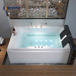 Prix d'usine leader de l'industrie Spa moderne Jakuzzi Baignoire intérieure à contrôle intelligent pour 2 personnes avec bains à remous - Product Image 3