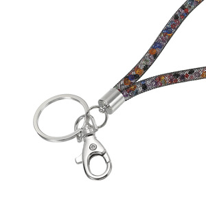 Cordón de malla transfronterizo para muñeca, con diamantes de imitación, brillante, 20 cm, cordón para teléfono, llavero, cordón para documentos, accesorios - Product Image 4