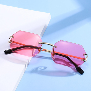 <span class=keywords><strong>Lunettes</strong></span> de soleil octogonales sans cadre, à la mode, pour femmes et hommes, Uv400, nouveau Style de rue, tendance, <span class=keywords><strong>2023</strong></span> - Product Image 5