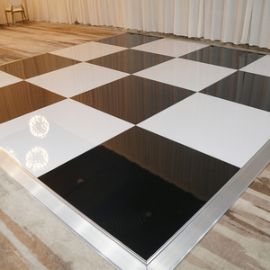 Pista da Ballo Moderna Lucida Nera <span class=keywords><strong>e</strong></span> Bianca per Matrimoni <span class=keywords><strong>e</strong></span> Feste, per Interni ed Esterni - Product Image 5