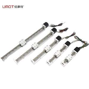 UMOT DC liga de alumínio Mini Nema 8 20/30/40/50/60/70/80/90/100mm estágio eficaz parafuso de chumbo curso Linear único eixo robô CNC - Product Image 1