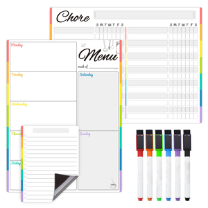 Từ khô xóa bảng trắng lịch hàng tháng và hàng tuần kế hoạch việc vặt biểu đồ cho tủ lạnh - Product Image 2