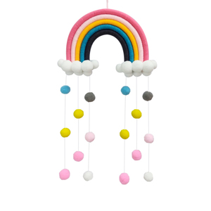 Décoration de tente murale de vent nordique pour enfants pendentif coloré tissé pour cadeau d'art suspendu d'anniversaire à la maison - Product Image 1