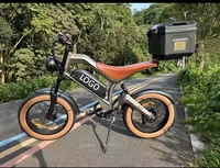 Vélo électrique tout-terrain 48V18.2Ah avec pneus larges 20*4.0, cadre en alliage d'aluminium, NFC, double moteur 1000W, vélo électrique rétro pour adultes