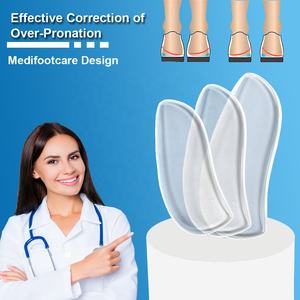 Sol dalam Gel Wedge tumit, Sol dalam ortopedi Medial & Lateral untuk supronasi & pronasi, sisipan perekat untuk Penyelaras kaki HA00452 + - Product Image 6