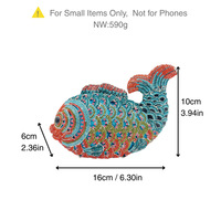 Sac de soirée Aimiqi Koi Fish Bestseller en cuir véritable avec fermeture magnétique, motif poisson rouge et strass, design animalier pour banquets