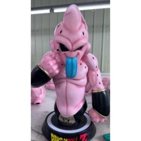 Dragon Ball Z 1:1 Taille Réelle Super Saiyan 4 Goku Buste de Haute Qualité avec Effet LED sur la Base, Statue en Résine, Figurine de Collection Anime, Décoration