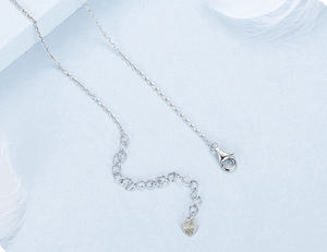 Exquisito Collar con Cierre de Corazón de Ópalo Chapado en Rodio, Diseño Personalizado, Amor, Plata de Ley S925, Cadena de Clavícula de la Suerte, Moderno - Product Image 6