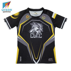Grosir Kualitas Tinggi Australia Rugby Jersey Kain Poli Spandeks 4 Cara Peregangan Digital Cetak Kustom Tim Rugby Jersey - Product Image 5