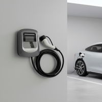 Pengisi Daya AC Cepat 7kW Baru yang Praktis Fitur Penjadwalan Cerdas Konektivitas Wi-Fi Indikator LED Multi-Warna Berperingkat IP54 untuk EV Domestik