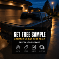 Couverture de benne rigide à trois volets à profil bas en aluminium, étanche et verrouillable pour Ford Maverick 4.5FT OEM ODM