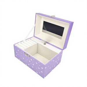 Carillon a Forma di Cigno Viola con Design Moderno Yiyu, Personalizzabile con Stampa a Caldo, Rotante, Ecologico, in Carta, Suono Anni '60 - Product Image 1