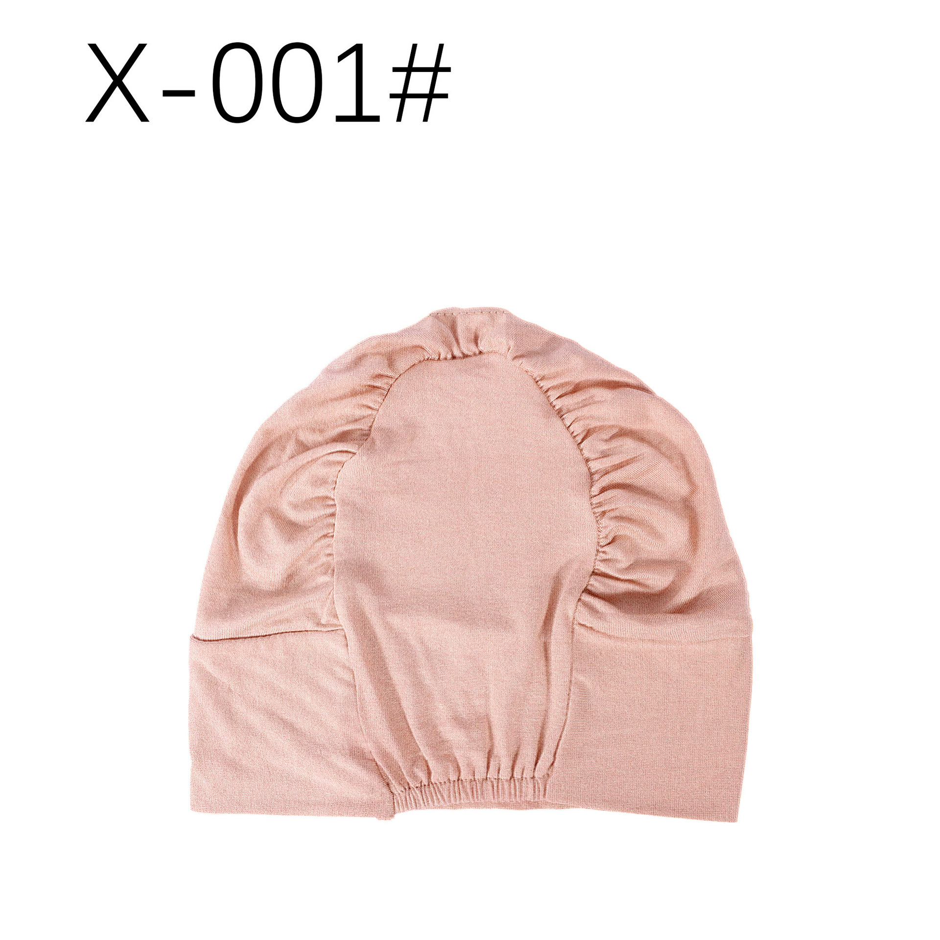 Casquette pliée rose en cuir n°1