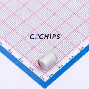 Condensador Sólido CT1C477M0812, Componente de Orificio Pasante (THT), D8xL12mm 470uF 20% 16V 3.69A100kHz - Product Image 1