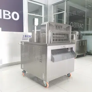 Automatic Meat Cube Cutting Machine Frozen Meat Cutter Automatic Commercial Chicken Beef Seafood Meat Dicing Machine