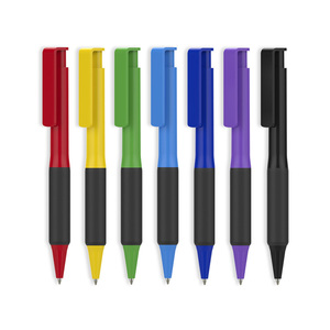 Advertising Promotional Gift Custom Retractable Plastic Gel Ink Pen with Grip - Product Image 3