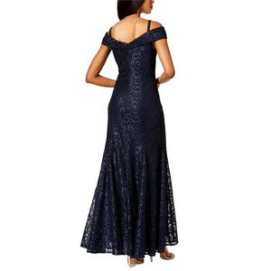 ماني فستان دانتيل مكشوف الكتفين فساتين طويلة صغيرة - Product Image 3