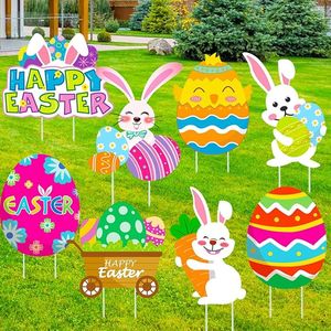 Nuevo Letrero Inflable de Conejo de Pascua para Jardín, Decoración Navideña Inflable para Exteriores, Feliz Pascua - Product Image 5