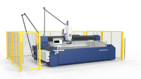 Machine de découpe à jet d'eau CNC industrielle à 5 axes pour découpe de précision de métaux, pierres et composites avec contrôle automatique