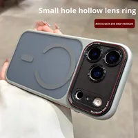 Étui magnétique semi-transparent mat à bouton AI pour téléphone, compatible avec les grands écrans, protection intégrale, transformation instantanée