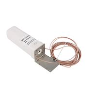 Antenne MIMO cylindrique extérieure large bande 600-4200 MHz 4G 5G omnidirectionnelle à double connecteur pour routeur de communication sans fil