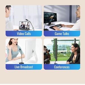 Microfono da tavolo per conferenze Takstar MS-580W 30M UHF wireless USB a condensatore con collo d'oca e vivavoce - Product Image 4