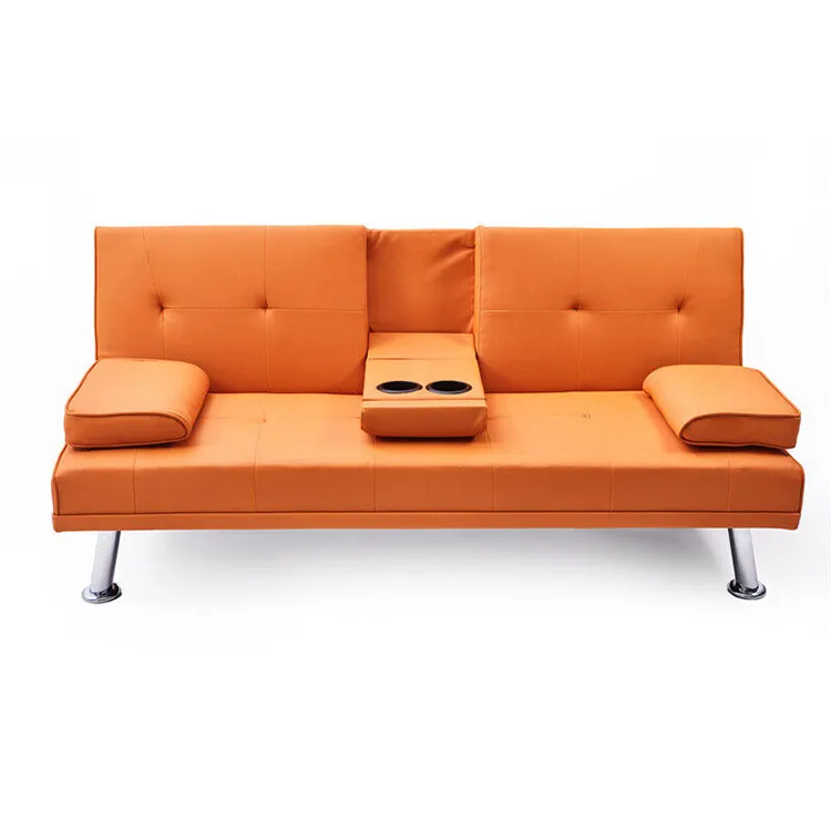 Ghế Sofa Giường Màu Cam Bền Gấp Gọn Hai Mục Đích Giá Rẻ Dùng Để Trang Trí Nhà Cửa Phòng Khách