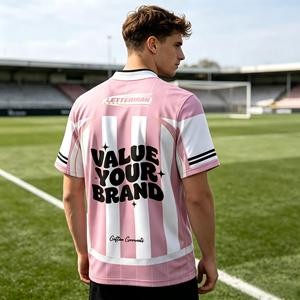 Camiseta de Fútbol Sublimada Personalizada para Hombre, Uniforme de Fútbol Transpirable de Secado Rápido al por Mayor, Logotipo Personalizado, Número, Nombre del Equipo, Competición - Product Image 2