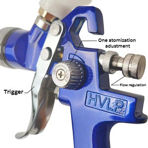 Pistola de Pintura Profesional KAILUN de Aluminio H827, HVLP, Boquilla de 1.4 mm, Alimentación por Gravedad, Herramienta Neumática para Imprimación y Acabado - Product Image 4