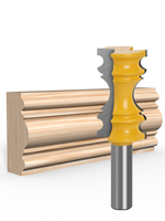 LAVIE 1pc 12mm 1/2 "Shank Large Elaborrate Chair Rail Molding Crown Router Bit Set Line Fraise pour le travail du bois MC3101