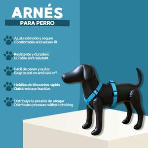 Arnés Reflectante de Nailon para Perro Yommy, Ajustable en Cuatro Puntos, Anti-Tirones, Distribución de Presión, Ajuste Cómodo - Product Image 3