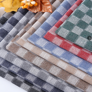 Nouvelle mode chaude 100% coton Jacquard Plaids tissu teint en fil vert vichy pour manteaux vestes chaussures doublure accessoires pour garçon - Product Image 5