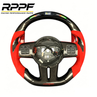 Volant en cuir fibre de carbone, design sportif personnalisé avec LED pour JEEP Grand Cherokee/JK Wrangler/SRT8 2011-2014