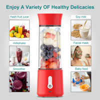Mini mixeur électrique portable sans fil rechargeable par USB de 500 ml en Tritan sans BPA, pour couper les fruits et les légumes, mixeur, presse-agrumes portable