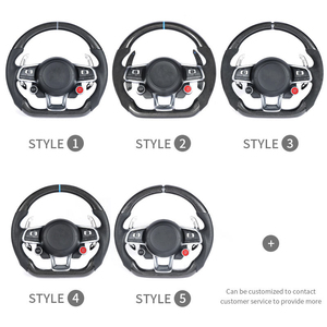 เหมาะสำหรับพวงมาลัยรถยนต์ <span class=keywords><strong>Volkswagen</strong></span> ปี 2012-2019 รุ่น Golf R-Line GTI GTS GLI Mk7 Mk6 GTD GTE <span class=keywords><strong>Jetta</strong></span> Passat Cc พร้อมไฟ LED คาร์บอนไฟเบอร์สำหรับรถแข่ง - Product Image 5