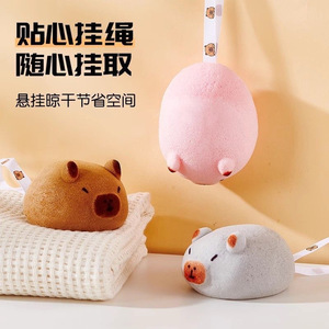 Kapibala Bath Ball Oval Soft <b>Sponge</b> For Child <b>Bathing</b> With Hanging Rope - Product Image 1