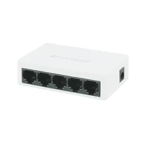 Factory Price 10/100Mbps Plastic Case 5 Ports Ethernet Switch Mini Desktop Fast Network Switch