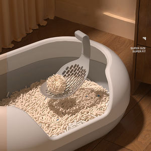 Neues Design offenes Deckel Haustier-Kartusche-Tablett groß hohe Seiten Kapselform Deodorant anti-Spritze halbverschlossene Katzen-Kartusche-Tablett - Product Image 5