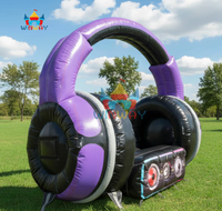 Canapé gonflable pour enfants à thème DJ pour les fêtes, décoration de fête, vente chaude