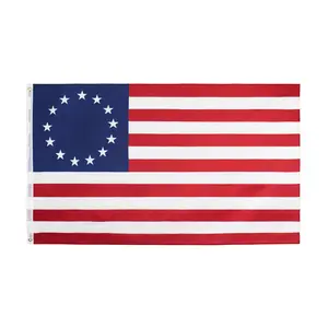 3x5 USA Betsy Ross Polyester Flag 3x5FT American Revolution Patriotic 13 Star flags