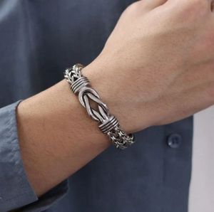 Manufacturer Wholesale Stainless Steel Chain <b>Men</b> Silver Magnet Bracelets Jewelry Hip Hop Fashion Wide Mesh <b>Men</b> Bracelet - Product Image 4